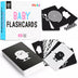 Merka Newborn Toys Black and White Baby Toys High Contrast Baby Toys for Newborn Set of 50 Flashcards