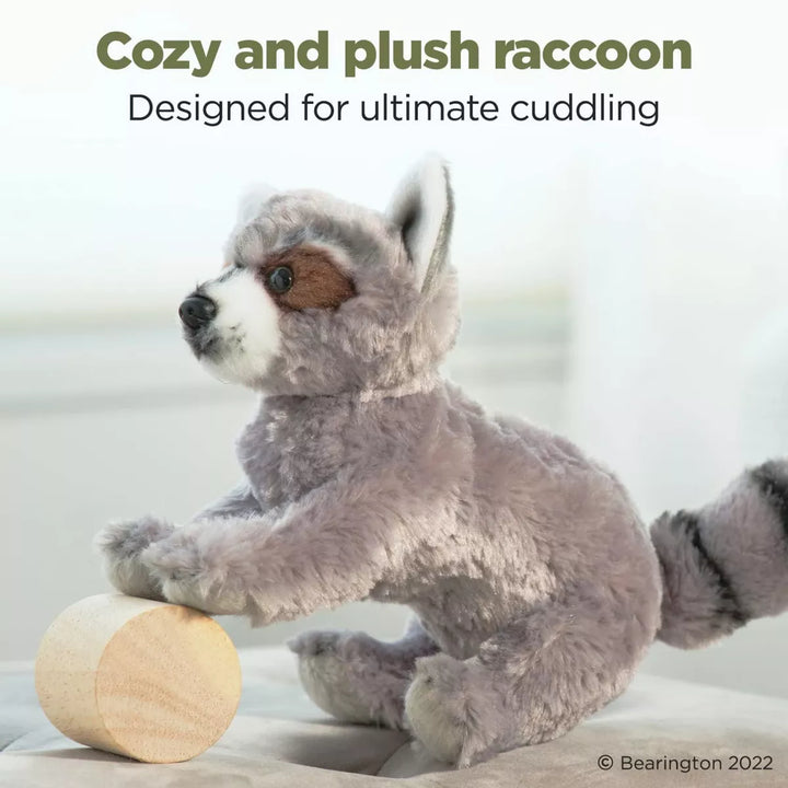 Bearington Lil' Rocko Small Plush Stuffed Animal Raccoon, 7 Inches