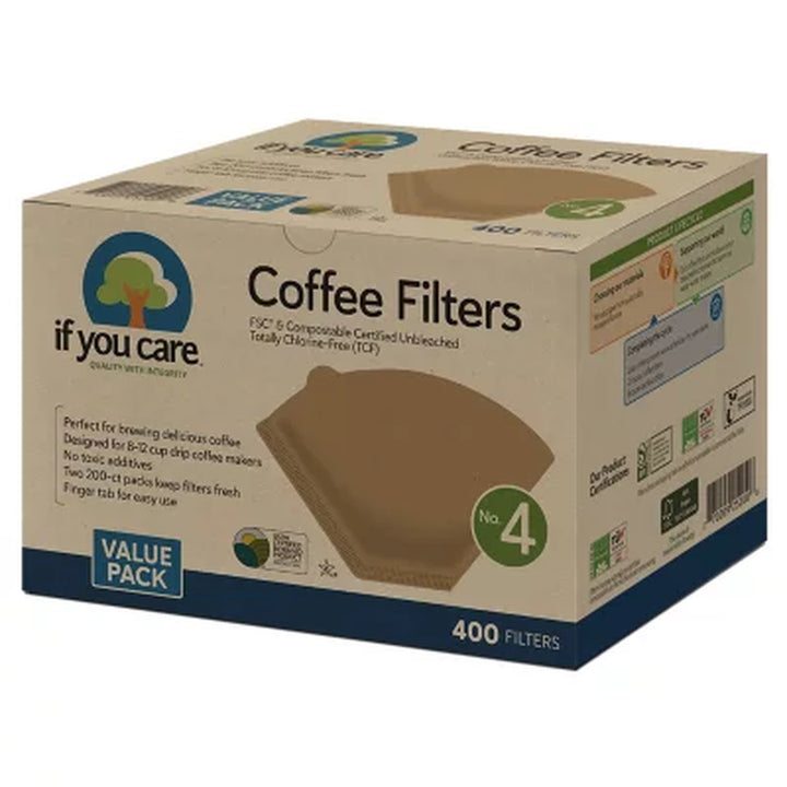 If You Care #4 Unbleached Coffee Filter (400 Ct.)