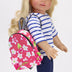 Sophia’S Flower Print Backpack for 18" Dolls, Hot Pink