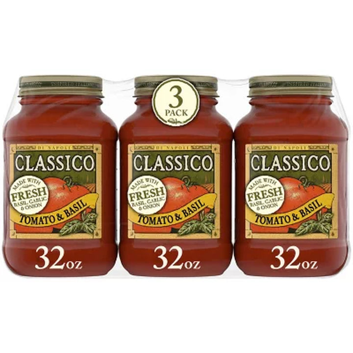 Classico Tomato and Basil Pasta Sauce 32 Oz., 3 Pk.