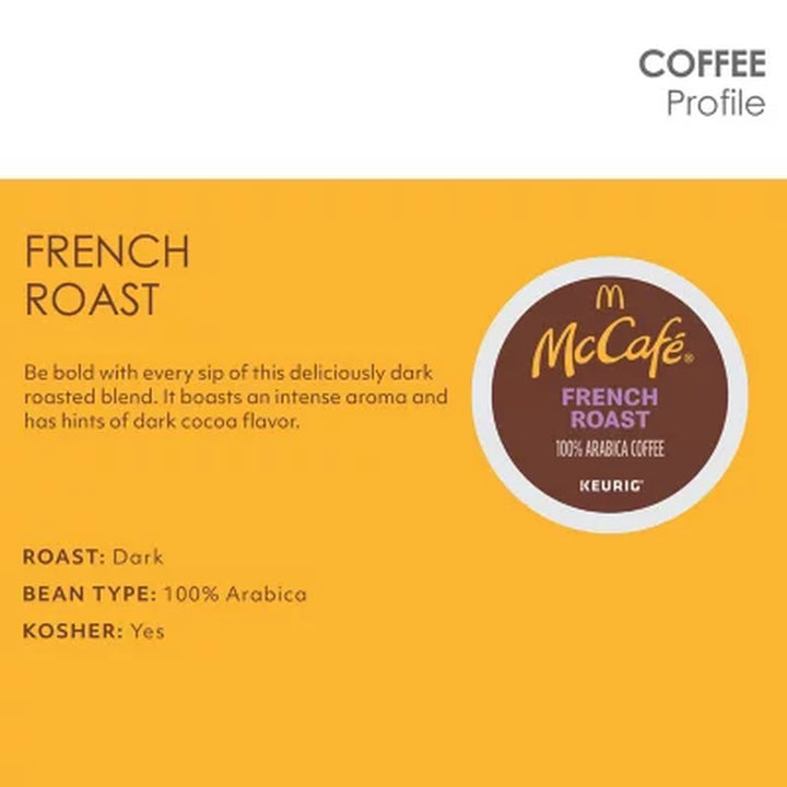 Mccafe K-Cup Coffee Pods, Dark French Roast 94 Ct.