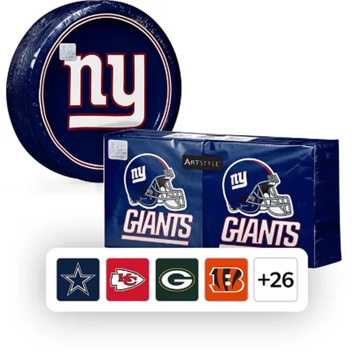 NFL Paper Plates & Napkins Kit, 285 Ct. (Choose Team)