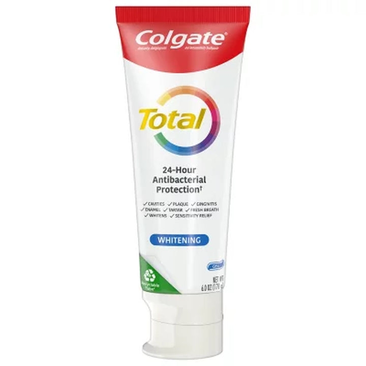 Colgate Total Whitening Gel Toothpaste, 6 Oz., 5 Pk.