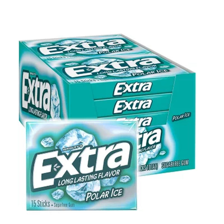 Extra Polar Ice Sugar Free Chewing Gum Bulk Pack 15 Ct., 10 Pk.