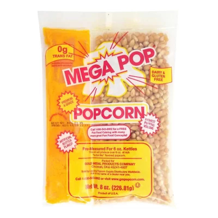 Gold Medal Mega Pop Popcorn Kit 6 Oz. Kit, 36 Ct.