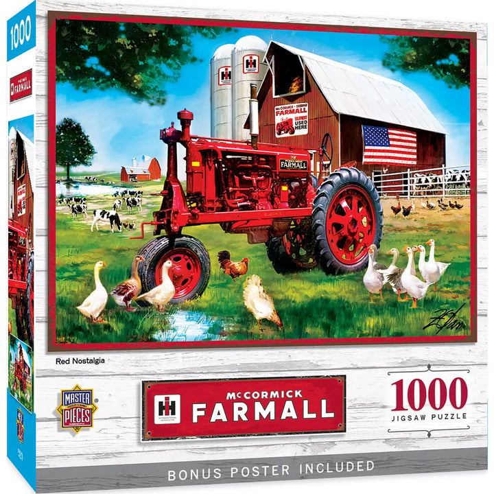 Masterpieces 1000 Piece Jigsaw Puzzle - Red Nostalgia - 19.25"X26.75".