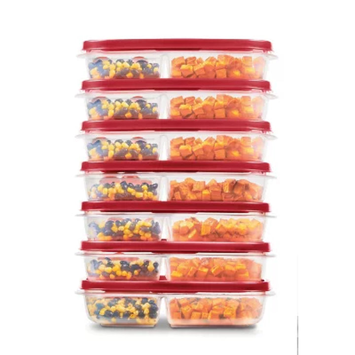 Rubbermaid Easy Find Lids Meal Prep Food Storage Containers, 14-Piece Set