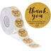 Stockroom plus 1000-Pack Kraft Sticker Roll, Thank You for Supporting My Small Business (1.5 In)