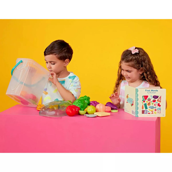 B. Toys - Play Food Set with Bucket & Board Book - Foodie Fun