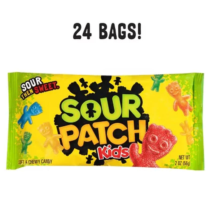 SOUR PATCH KIDS Soft & Chewy Candy, 2 Oz., 24 Pk.