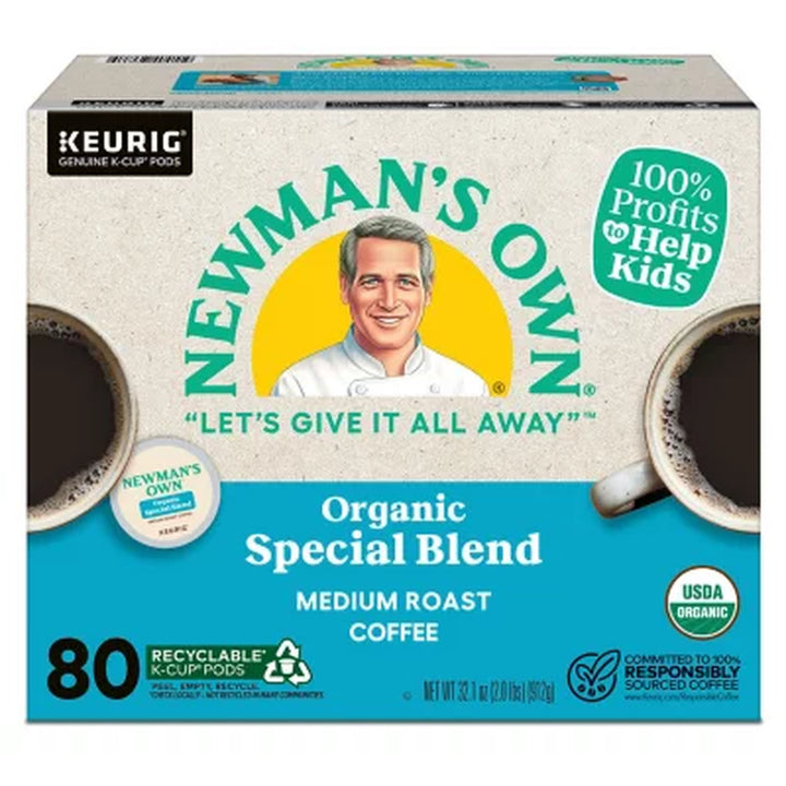 Newman'S Own Organics Medium Roast K-Cup, Special Blend, 80 Ct.