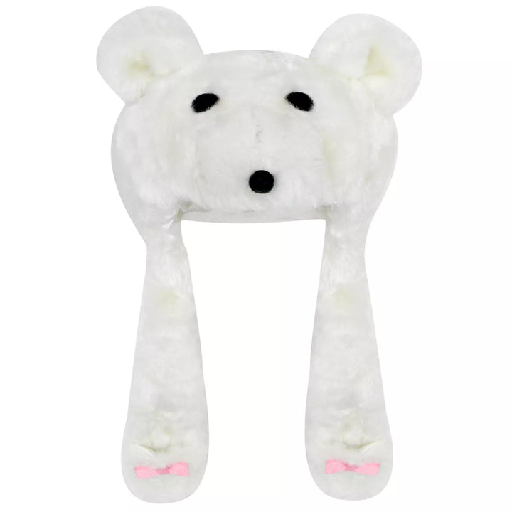 Sophia’S Polar Bear Faux Fur Hat for 18” Dolls, White