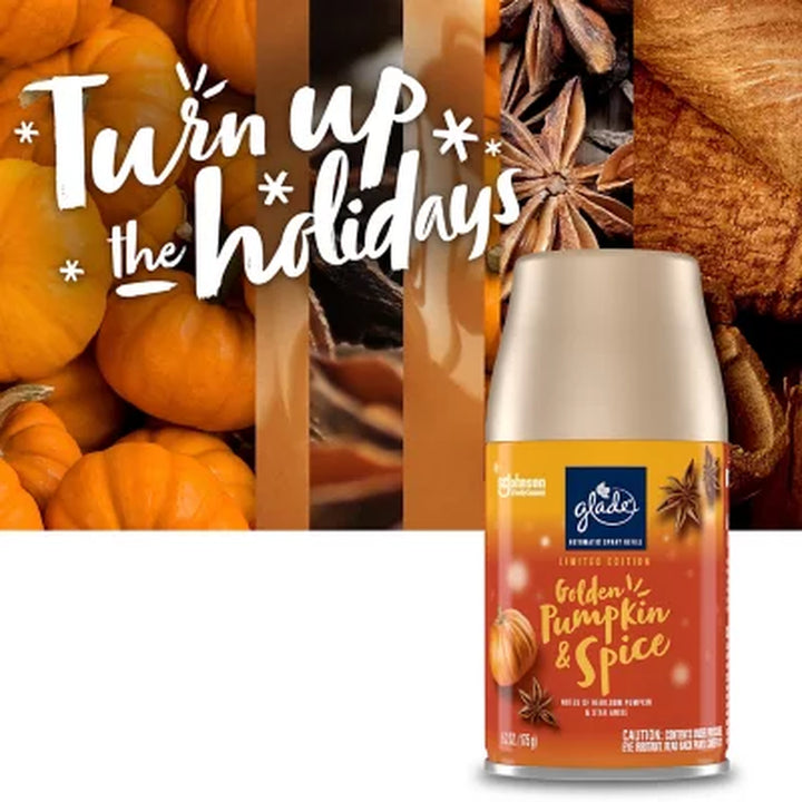 Glade Automatic Spray Air Freshener, Mixed Fall Scents 1 Holder + 3 Refills