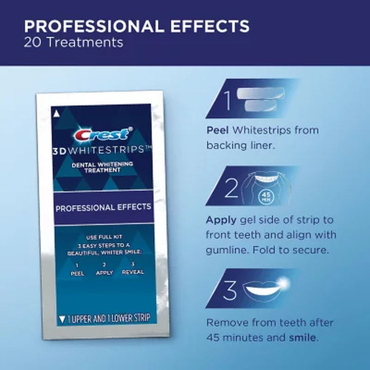 Crest 3D Whitestrips Professional Effects & Supreme Bright Dual Pack