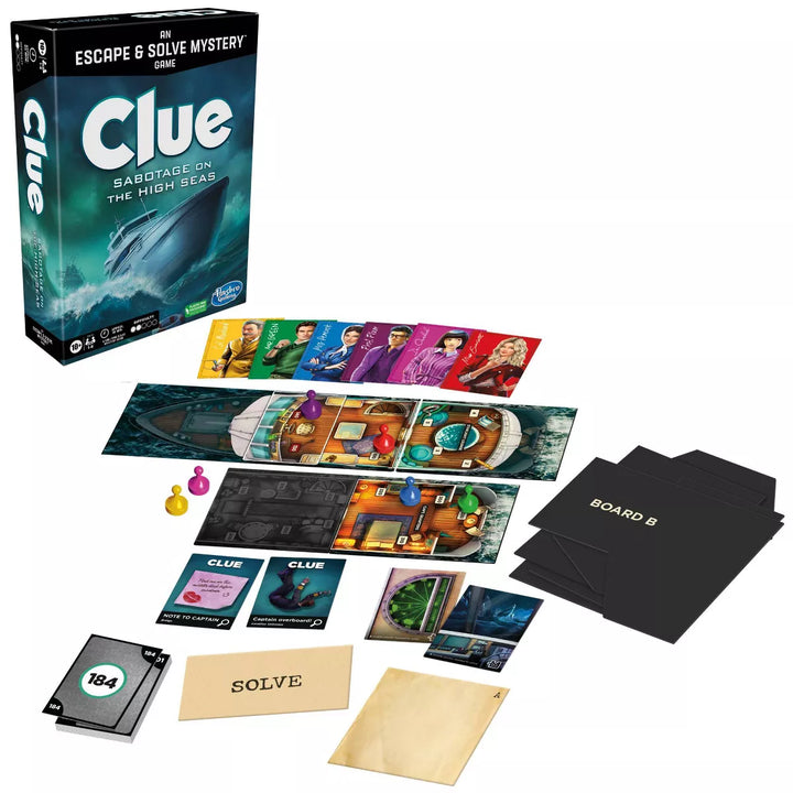 Clue Escape Sabotage on the Seas Board Game