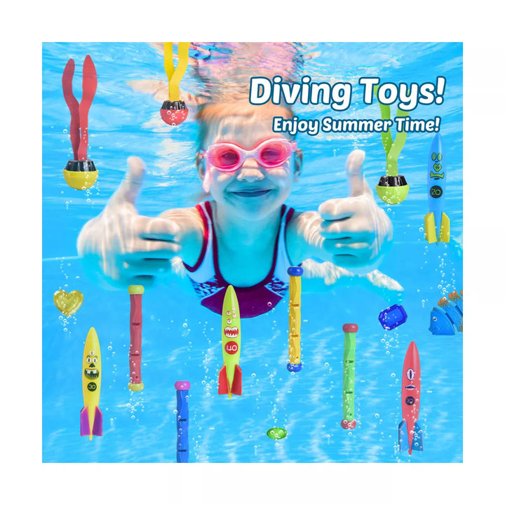 Fun Little Toys 34 PCS Diving Pool Toys