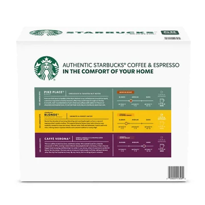 Starbucks by Nespresso Vertuo Coffee Pods, Variety Pack, 68 Ct.