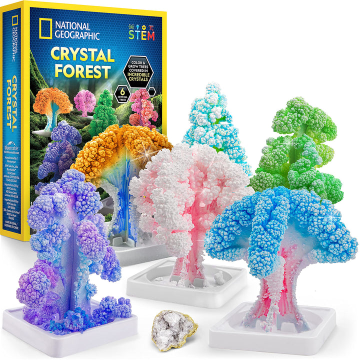 NATIONAL GEOGRAPHIC Crystal Growing and Geode Breaking STEM Kits for Kids