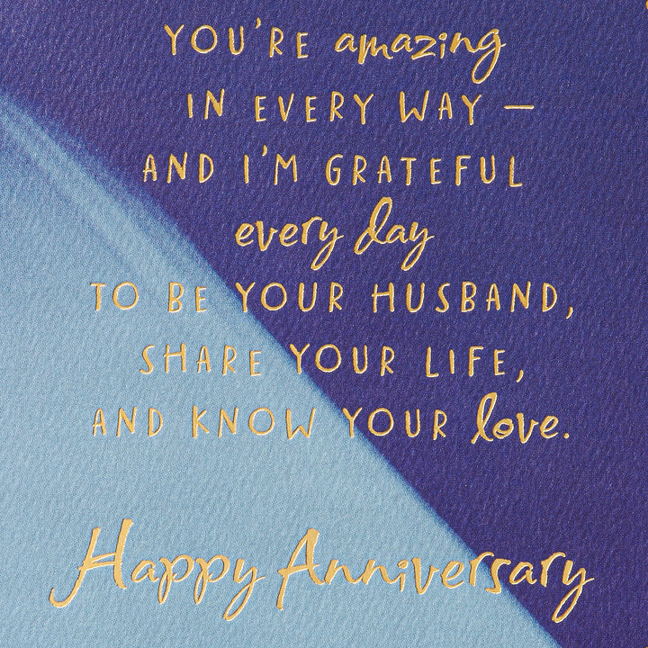 American Greetings Anniversary Card for Husband from Husband (Know Your Love) Bold Color Strokes