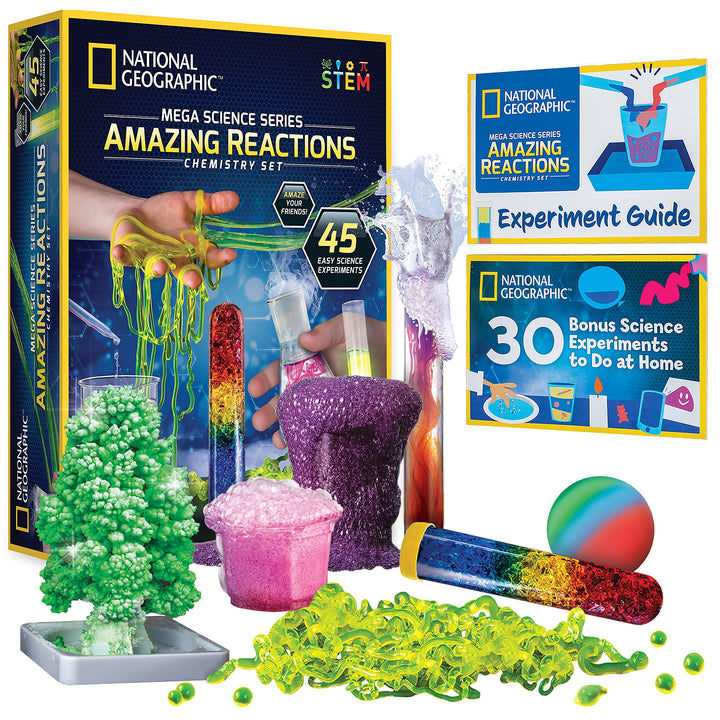 NATIONAL GEOGRAPHIC Arts, Crafts and Chemistry Kit for Kids Crafts Kit + Chemistry Set