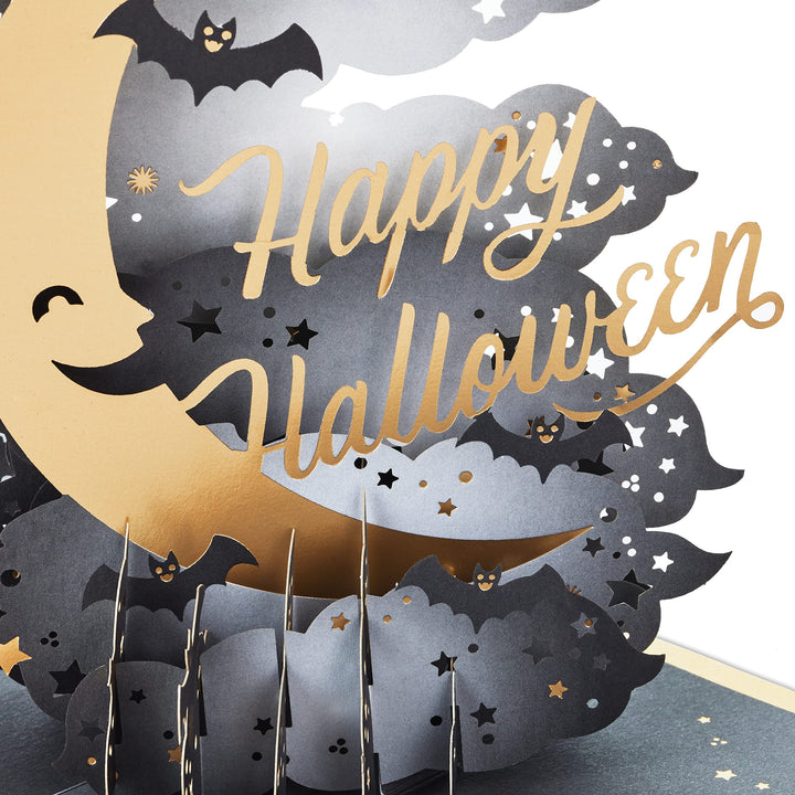 Hallmark Signature Paper Wonder Pop Up Halloween Card (Moon) Pop Up, Halloween Wishes Moon