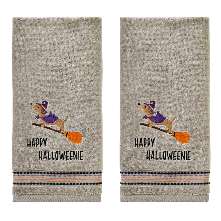 SKL Home Halloween Let's Get Smashed (2-Pack), Happy Halloweenie Hand Towel Set 2 Count Hand Towel Set, Happy Halloweenie