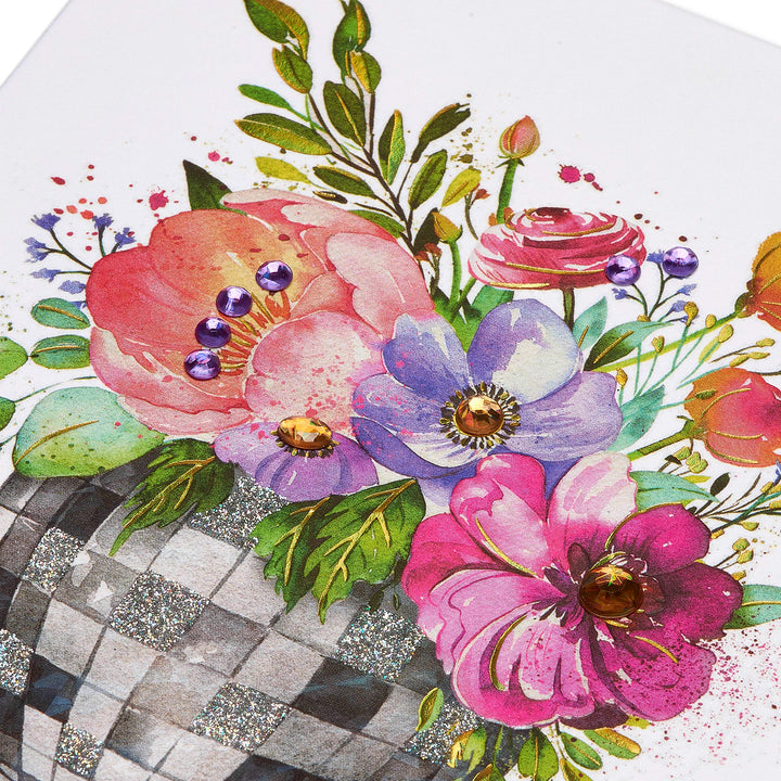 Papyrus Blank Card (Floral Disco Ball) Floral Disco Ball