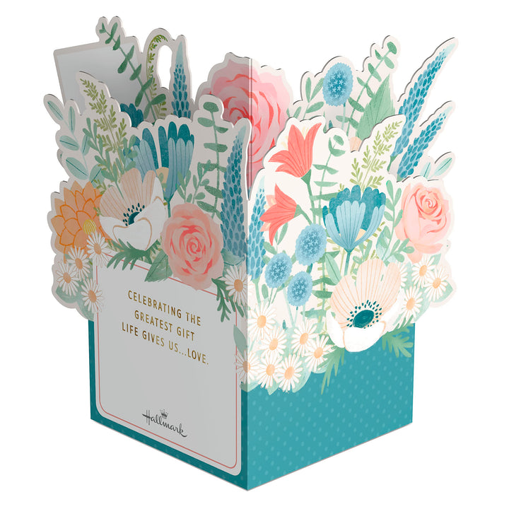 Hallmark Paper Wonder Pop Up Anniversary Card for Wife or Girlfriend (Displayable Bouquet) Displayable Bouquet