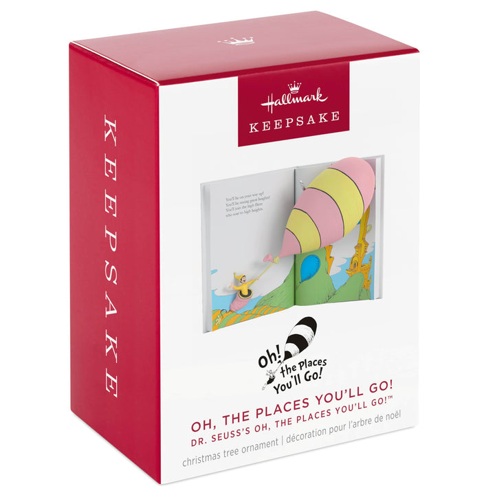 Hallmark Keepsake Christmas Ornament, Dr. Seuss's Oh, The Places You'll Go! Book, Gifts for Dr. Seuss Fans Oh, The Places You'll Go!