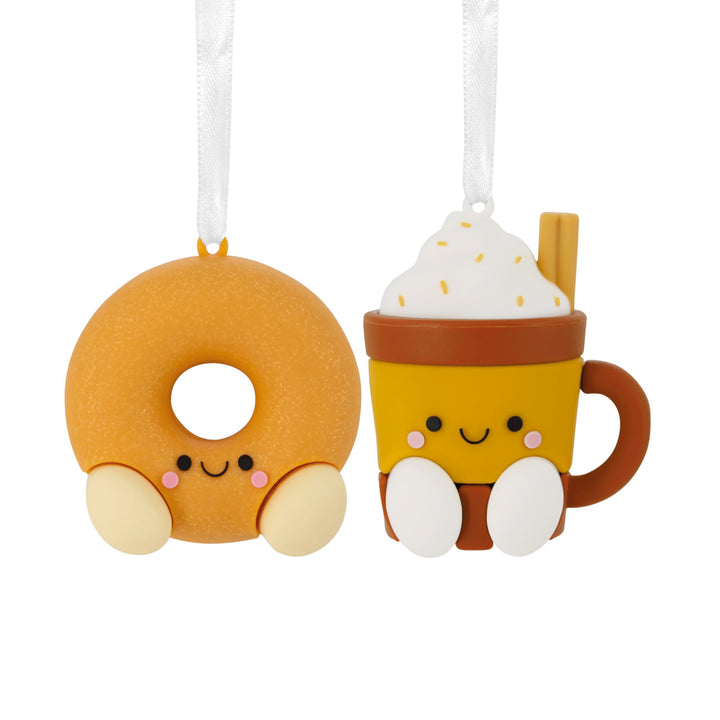 Hallmark Better Together Santa Milk Mug and Christmas Tree Cookie Magnetic Christmas Ornaments, Set of 2, Shatterproof Milk & Cookies