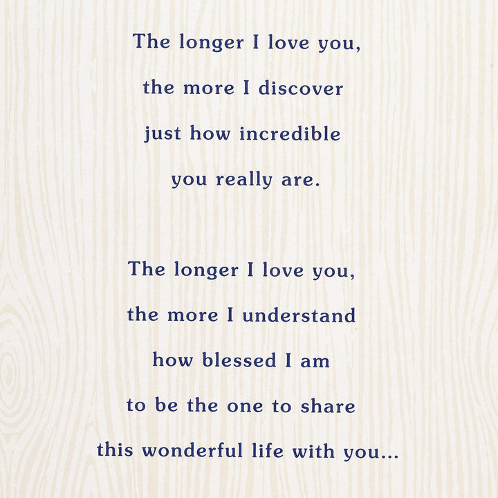 American Greetings Birthday Card for Husband (Longer I Love You) Longer I Love You