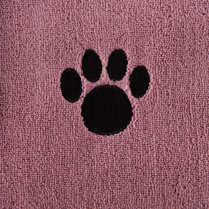 Bone Dry Pet Grooming Towel Collection Absorbent Microfiber X-Large, 41x23.5", Embroidered Rose 41x23.5"