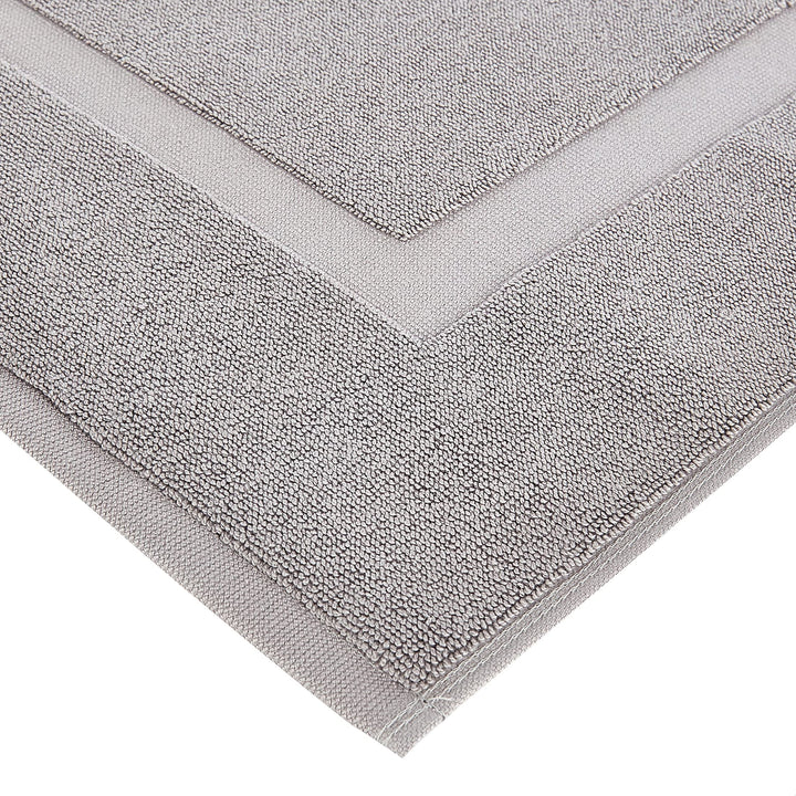 Basics Banded Bathroom Bath Rug Mat, Light Gray, 31 inches L x 20 inches W 1-Pack