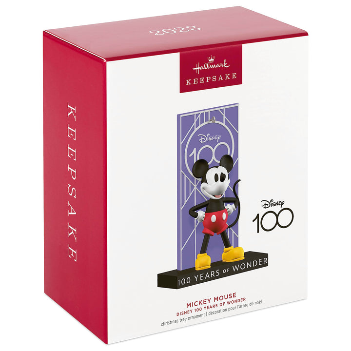 Hallmark Keepsake Christmas Ornament 2023, Disney 100 Years of Wonder Mickey Mouse,  Exclusive Disney 100th Mickey