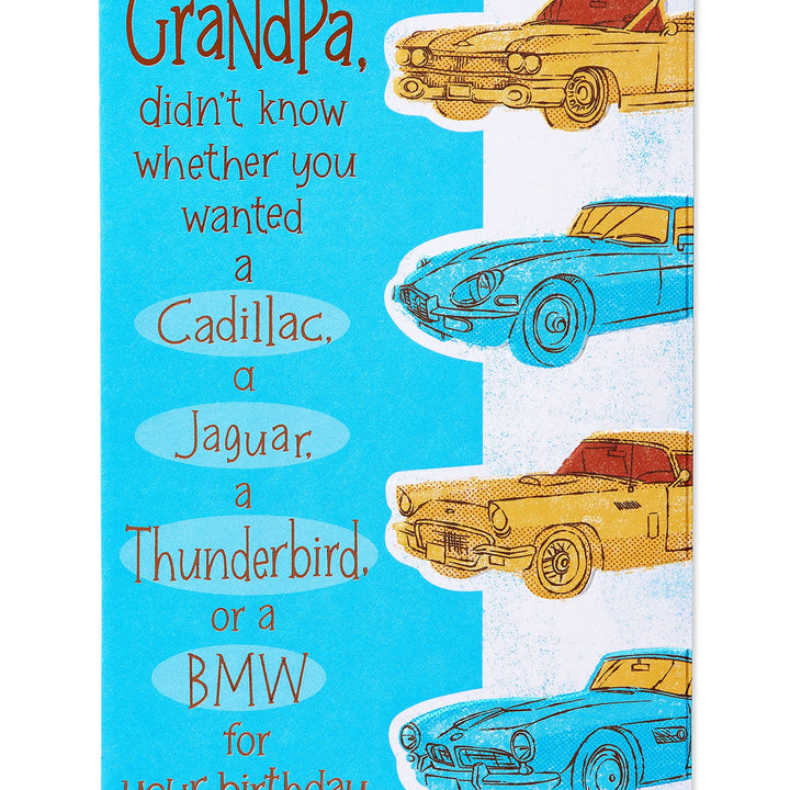 American Greetings Funny Birthday Card for Grandpa (Cars) Cars