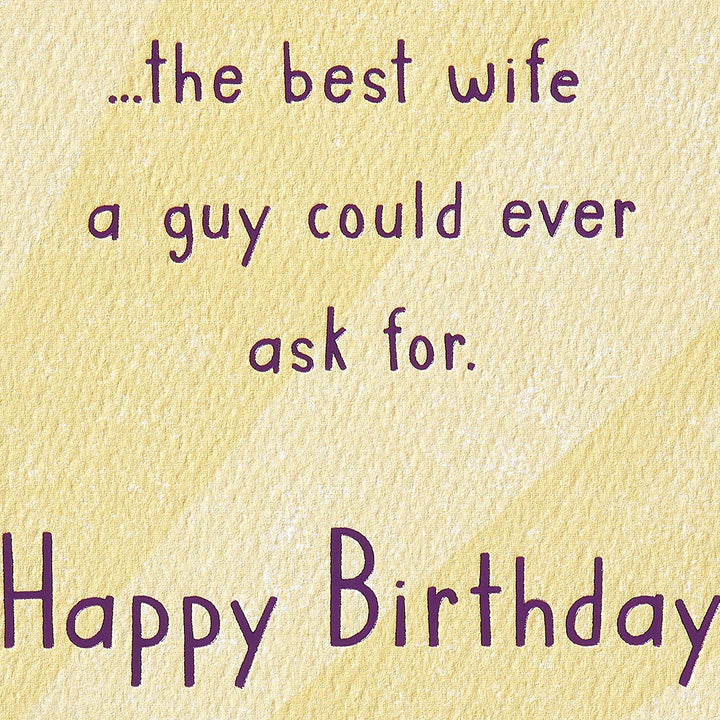 American Greetings Birthday Card for Wife (Beauty and Brains)