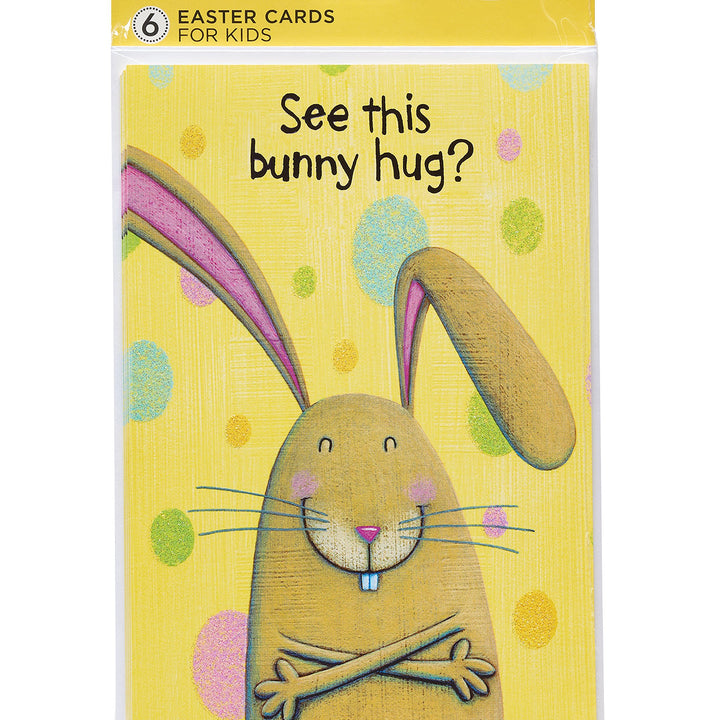 American Greetings Easter Cards with Envelopes, Bunny Hug (6-Count) It's for You