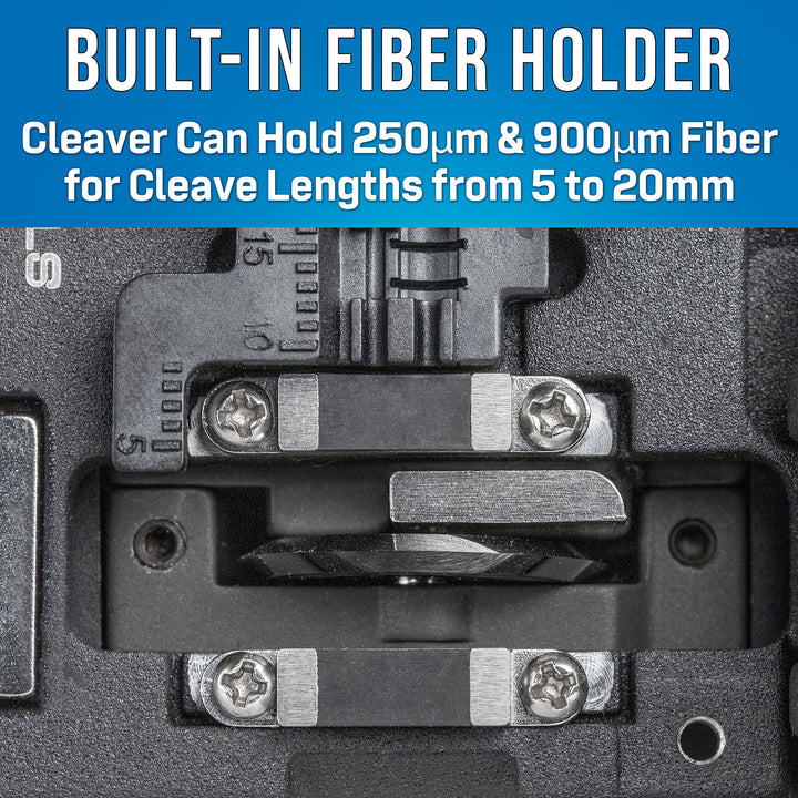 Jonard Tools FC-500 Precision Fiber Optic Cleaver for 250µm and 900µm Fiber Cable with 16 Position Blades