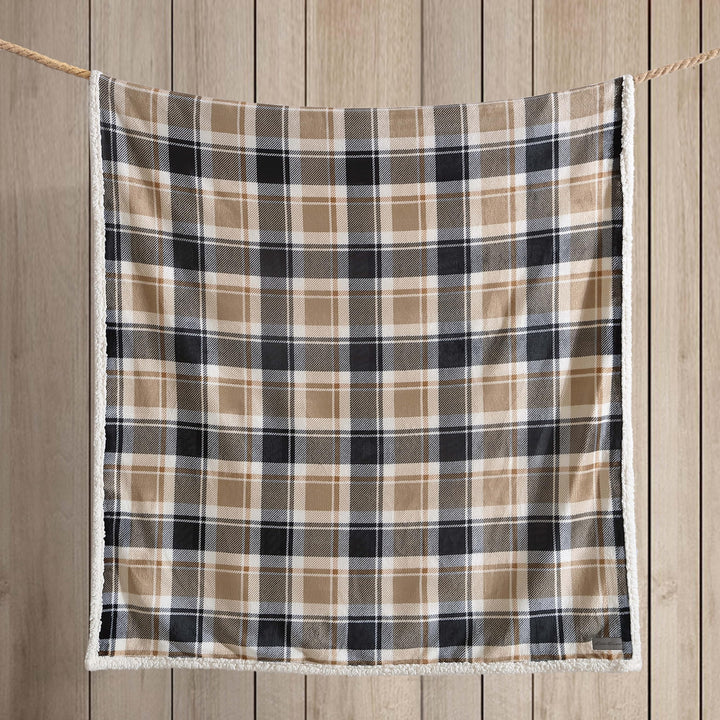 Eddie Bauer - Throw Blanket, Super Soft Reversible Sherpa Fleece Bedding, Ideal Christmas & White Elephant Gifts, Cozy Plaid Throw Blankets for Couch (Elk Stance Grey, Throw) Elk Stance Grey/White Animal