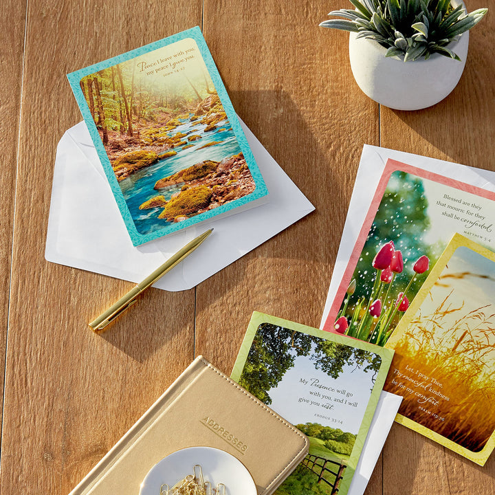 Dayspring Assorted Religious Sympathy Cards (Christian Prayers, 16 Cards and Envelopes)