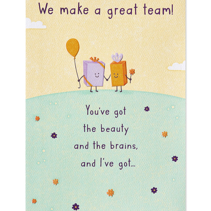 American Greetings Birthday Card for Wife (Beauty and Brains)