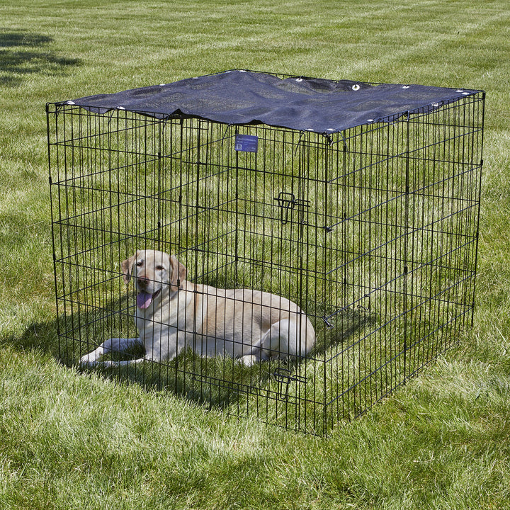 Midwest Homes for Pets Exercise Pen Suncreen Top Black 48L x 48W ( in inches )