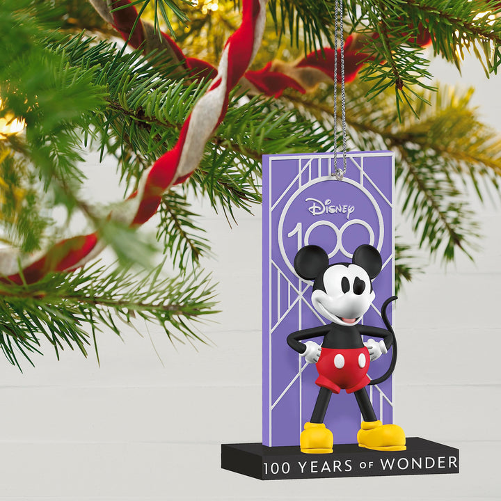 Hallmark Keepsake Christmas Ornament 2023, Disney 100 Years of Wonder Mickey Mouse,  Exclusive Disney 100th Mickey