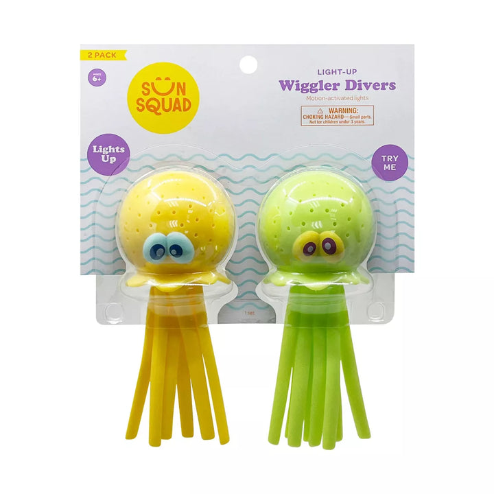 Kids' Water Wiggler Light up Divers 2Pc - Sun Squad™