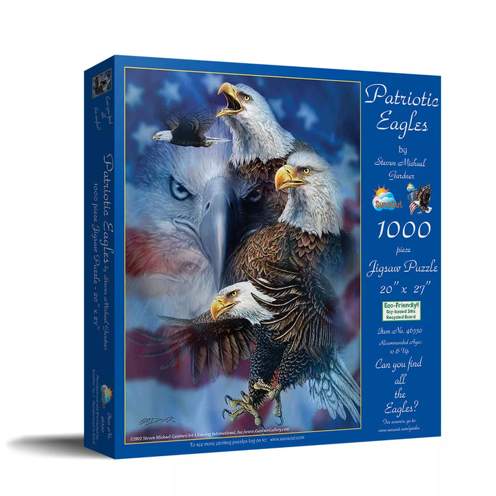 Sunsout Patriotic Eagles 1000 Pc Jigsaw Puzzle 46530