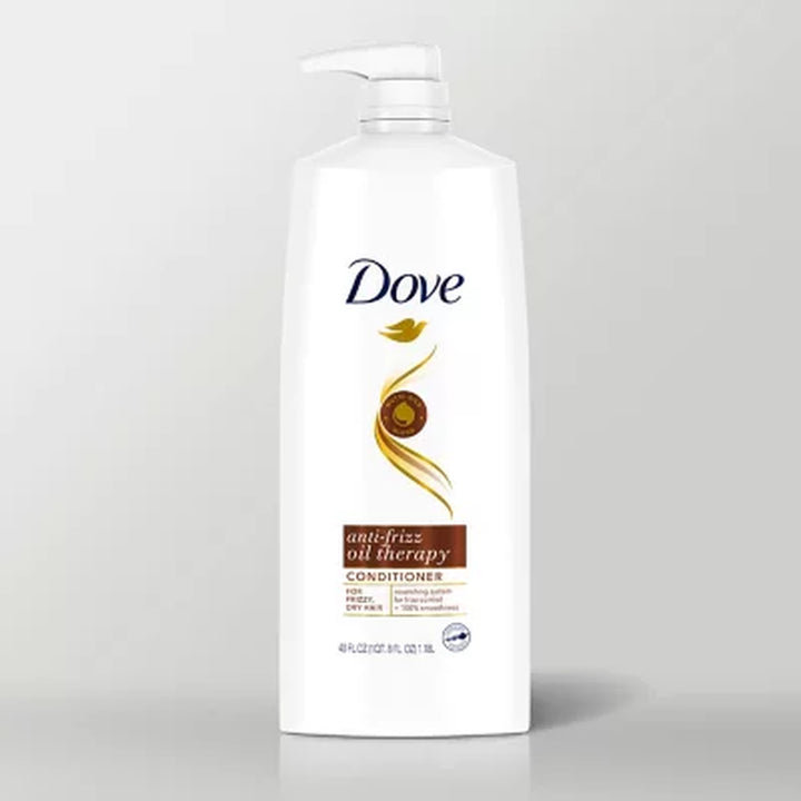 Dove Anti-Frizz Oil Therapy Shampoo & Conditioner, 40 Fl. Oz., 2 Pk.