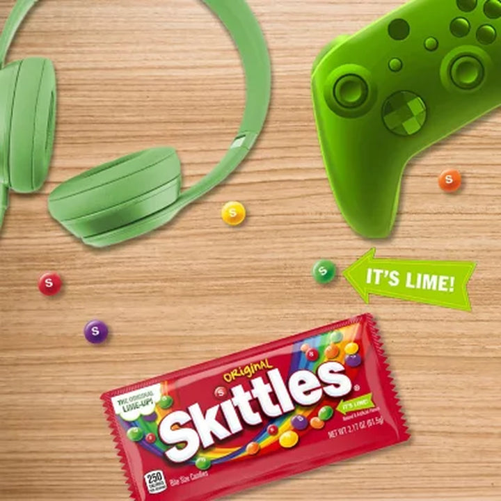 Skittles Original Fruity Chewy Candy, Full Size, 2.17 Oz., 36 Pk.