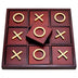 Juvale 10 Pieces Wooden Tic Tac Toe Board Game for Adults, Coffee Table Decor, 9.5 X 9.5 In