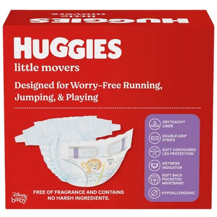 Huggies Little Movers Perfect Fitting Diapers, Sizes: 3-7